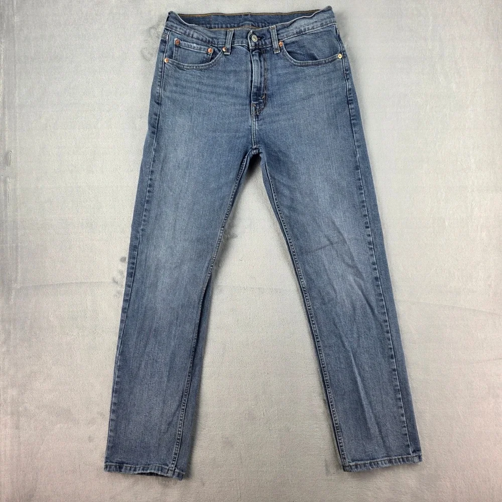 Levi's 505 Mens Regular Fit Straight Leg Blue Denim Jeans W32 L32 00505-2538
